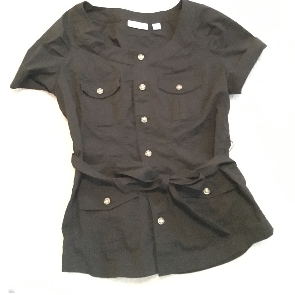 Black button up shirt